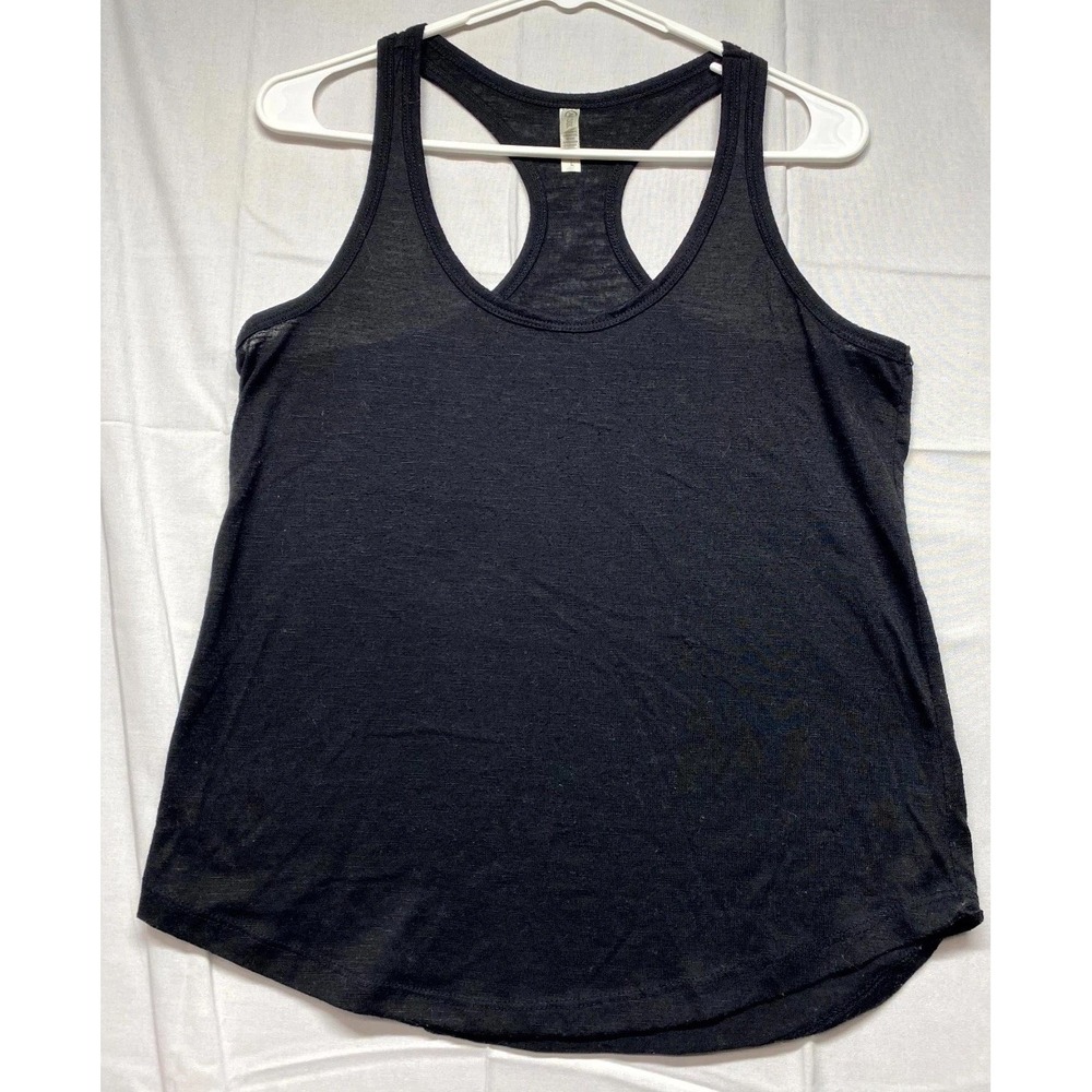 Mark Classic Tank Top Womens Large Black Scoop Neck Racerback Performance Active